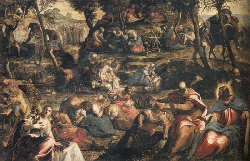 Jacopo Tintoretto Gathering of Manna